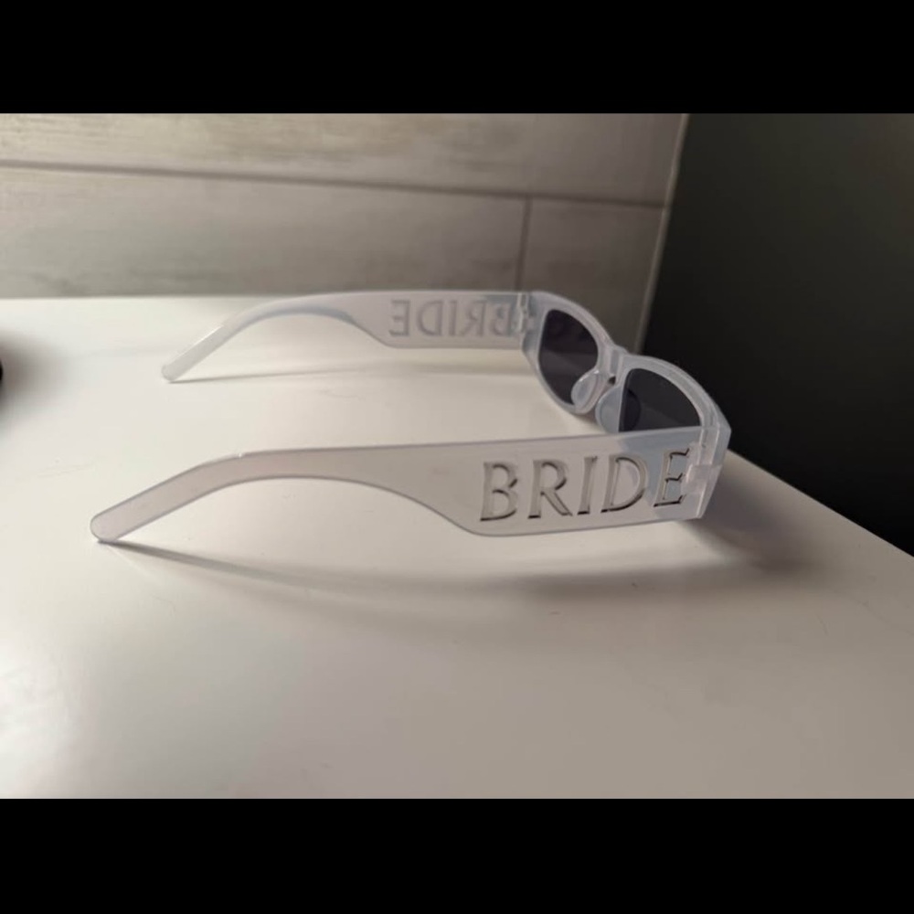 Bride Sunglasses with White Frame